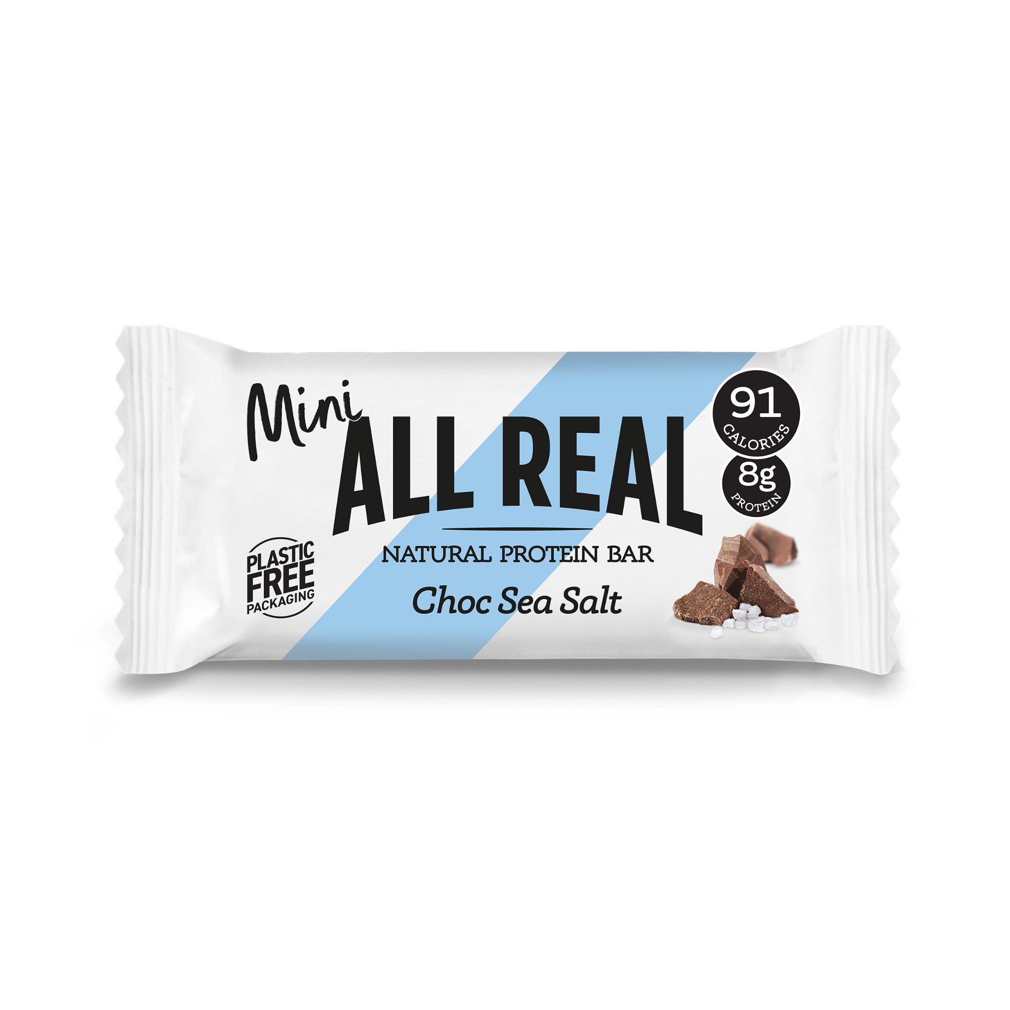 All Real Mini Protein Bar - Choc Sea Salt (16x25g)