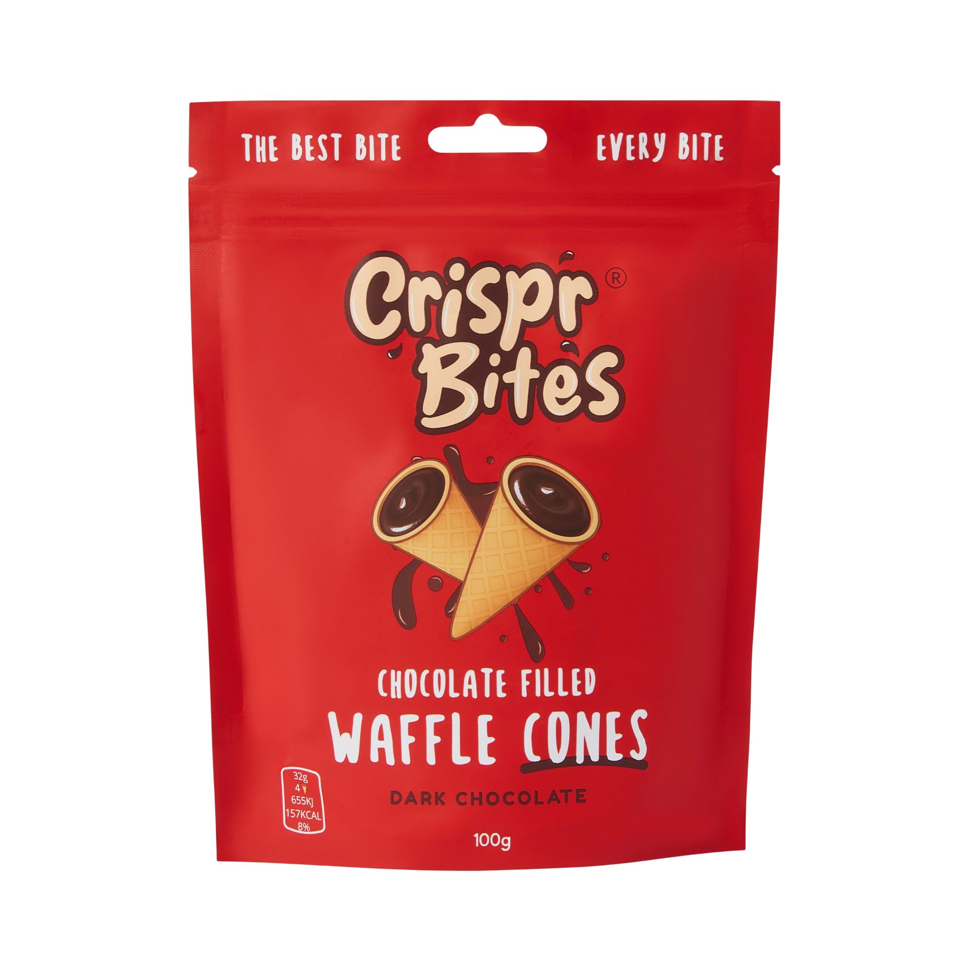 Crispr Waffle Cone Bites - Dark Chocolate (9x100g)