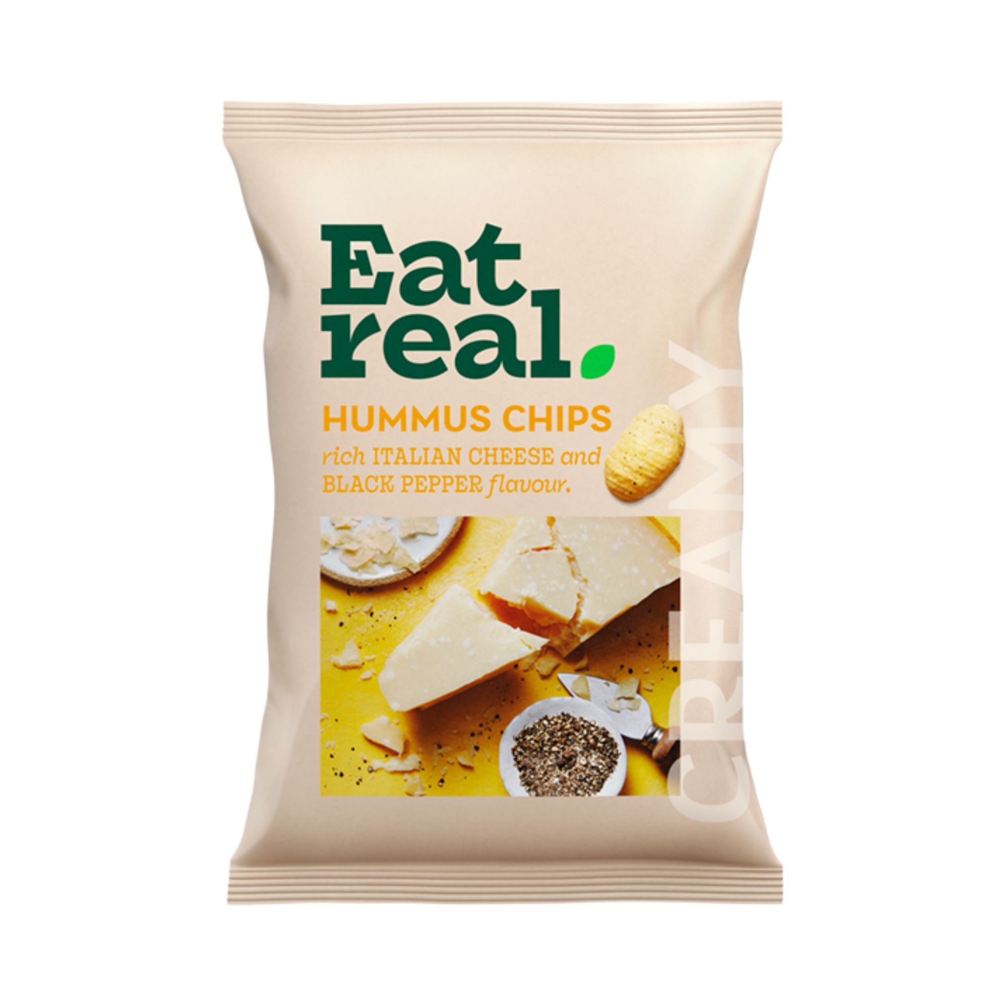 Eat Real Grab Bag Hummus Chips - Italian Cheese & Black Pepper (18x45g)