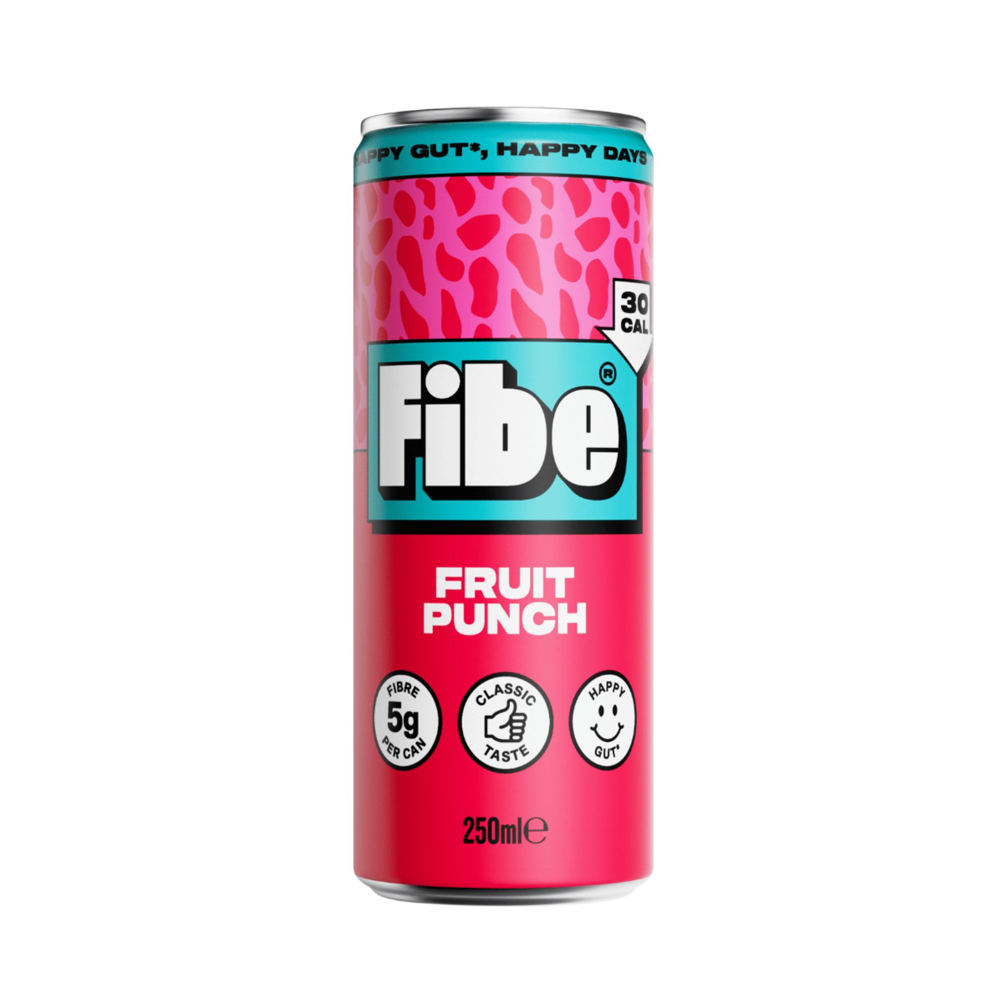 Fibe Prebiotic Soda - Fruit Punch (12x250ml)