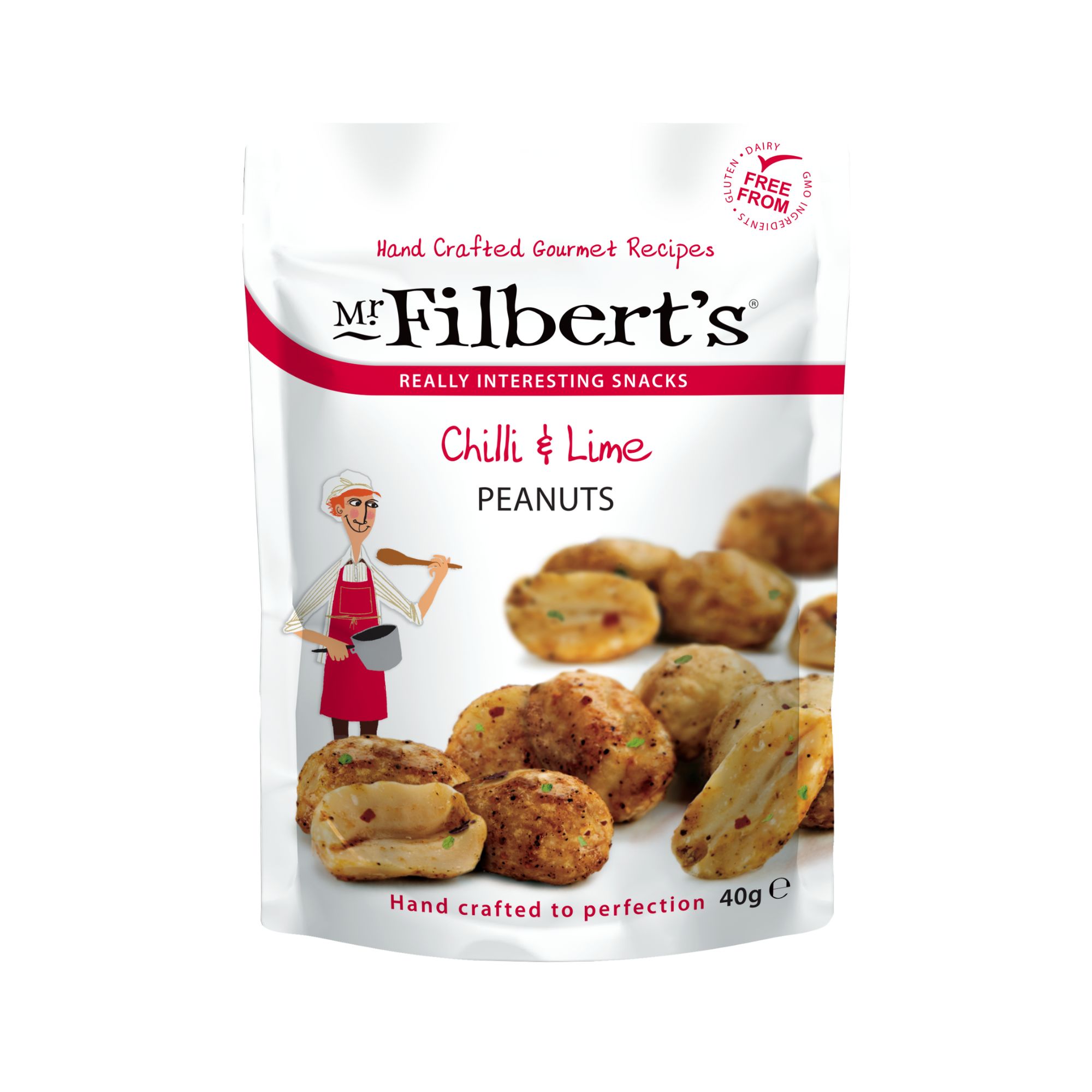 Mr Filbert's Peanuts - Chilli and Lime (20x40g)