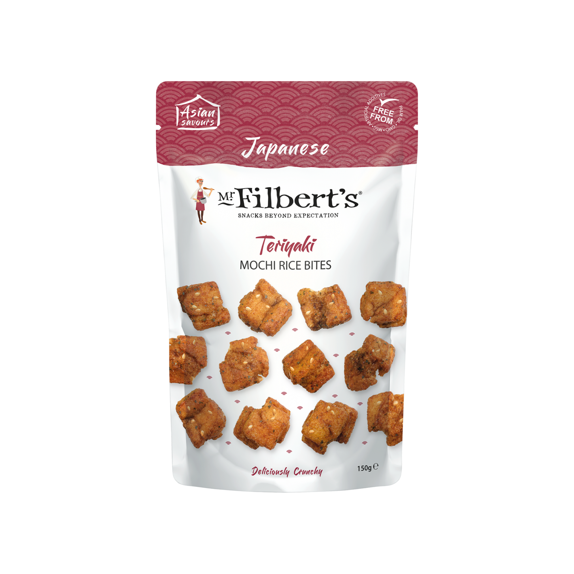 Mr Filbert's Mochi Rice Bites - Teriyaki (16x40g)