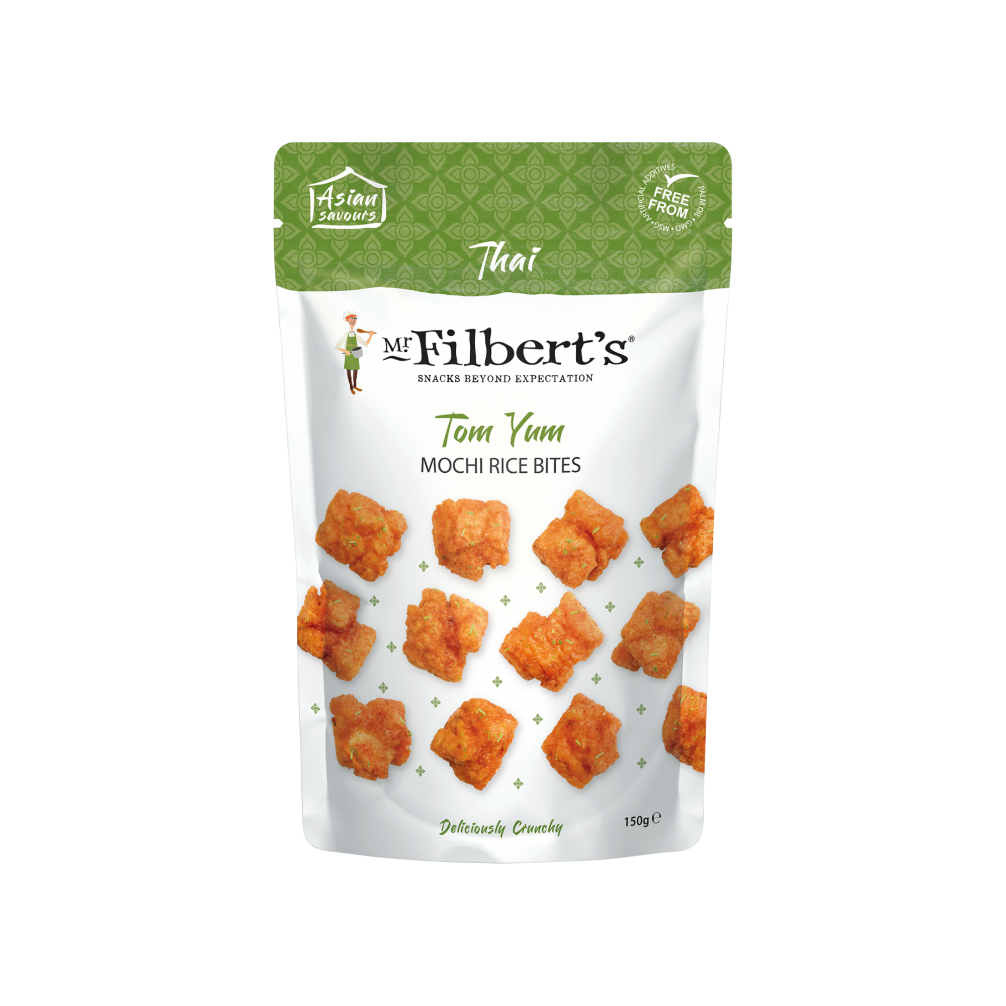 Mr Filbert's Mochi Rice Bites - Thai Tom Yum (16x40g)