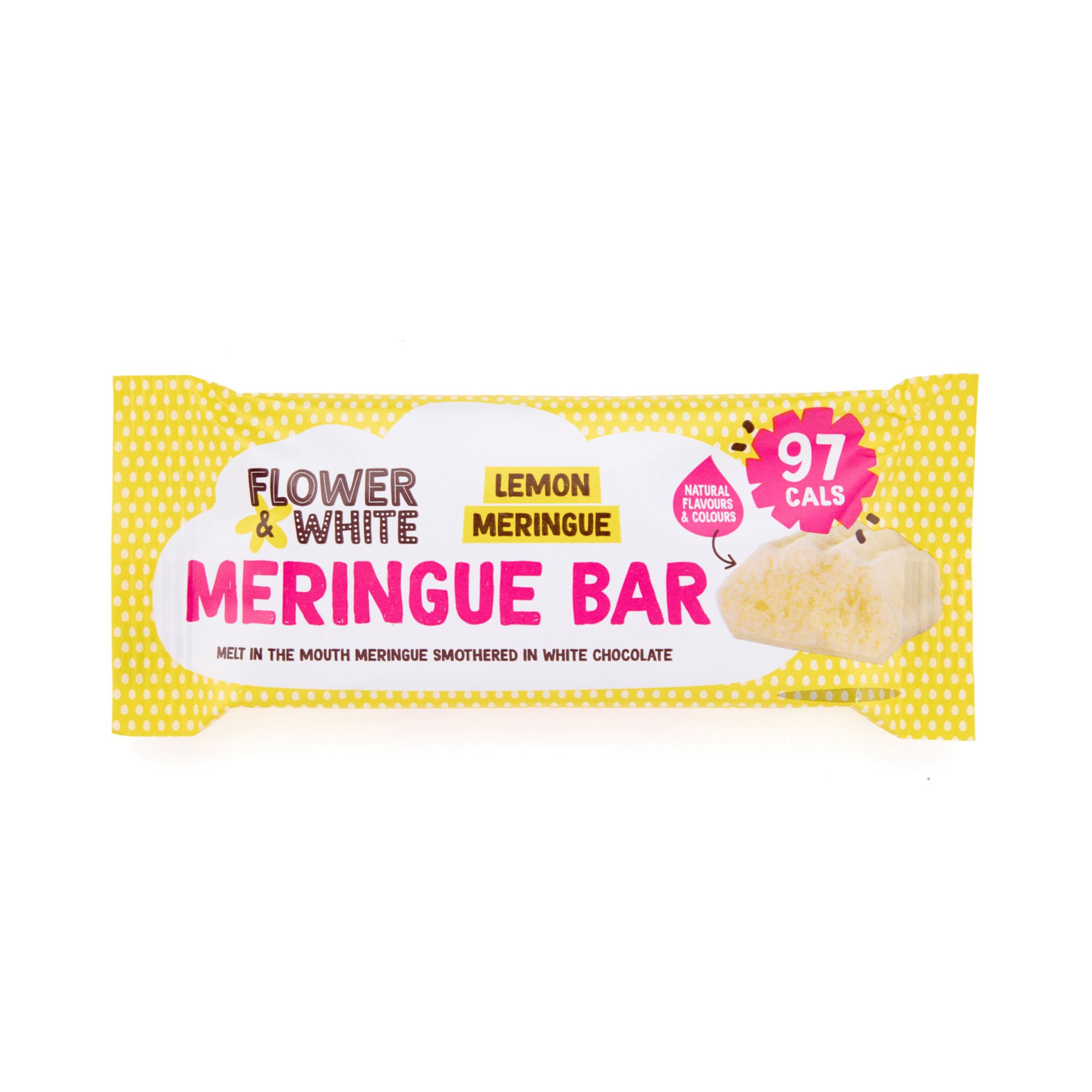 Flower & White Meringue Bar - Lemon Meringue (12x20g)
