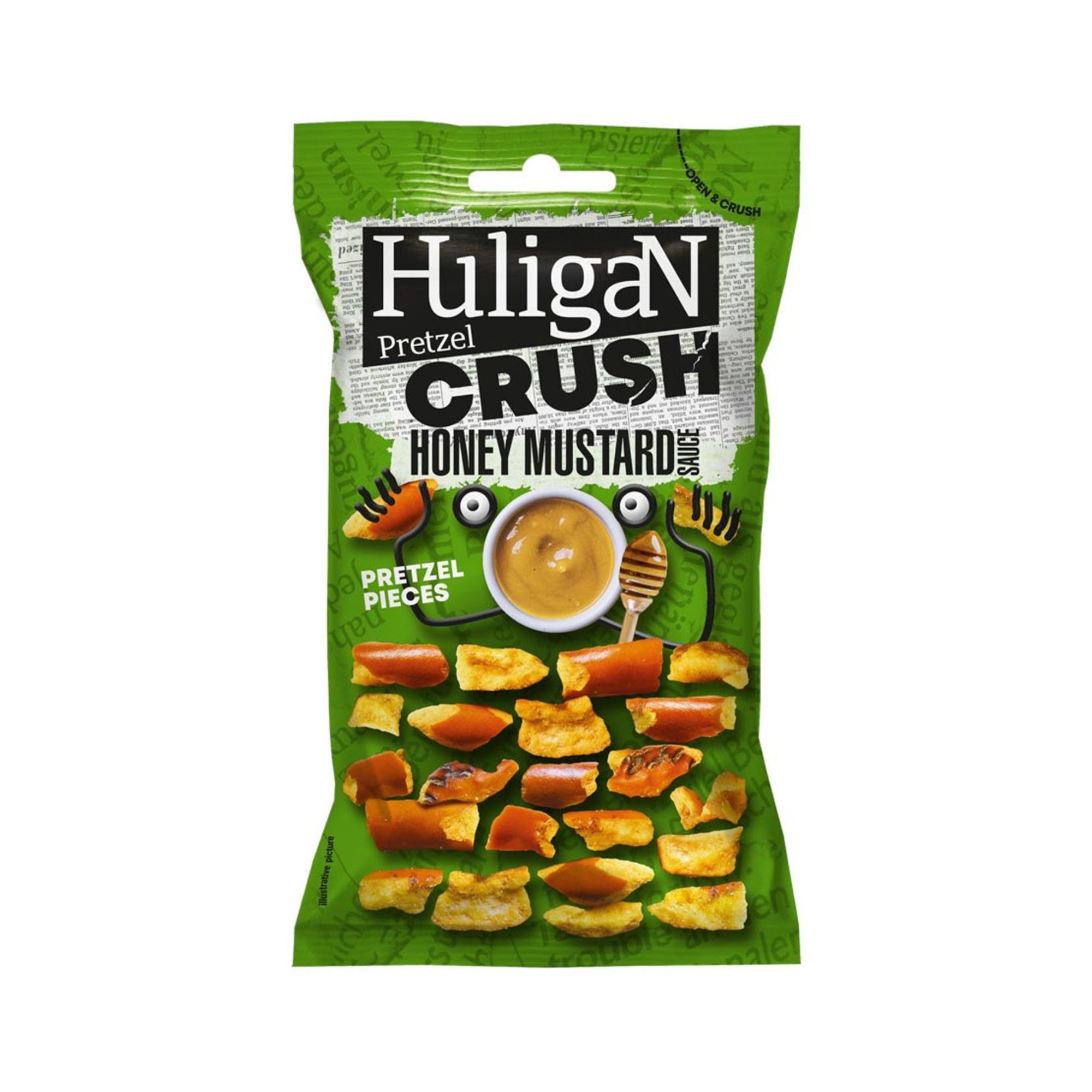 Huligan Pretzel Crush - Honey Mustard (18x65g)