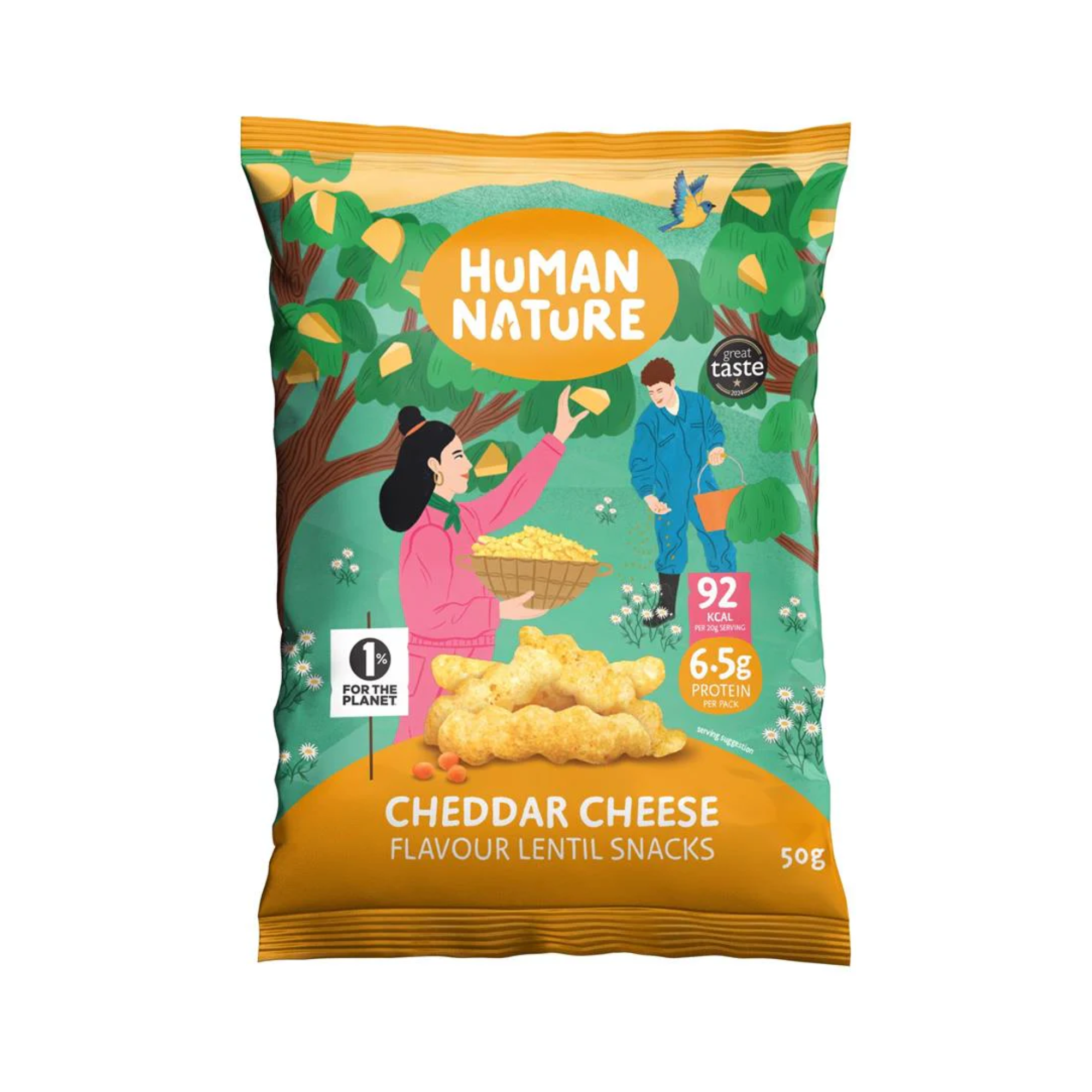 Human Nature Lentil Sticks - Cheese (10x50g)