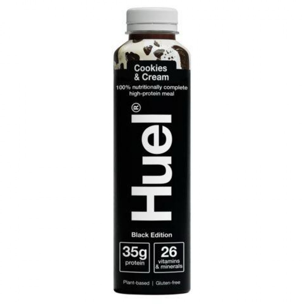 Huel RTD Black Edition Meal Replacement Drink - Cookies & Cream (8x500ml)