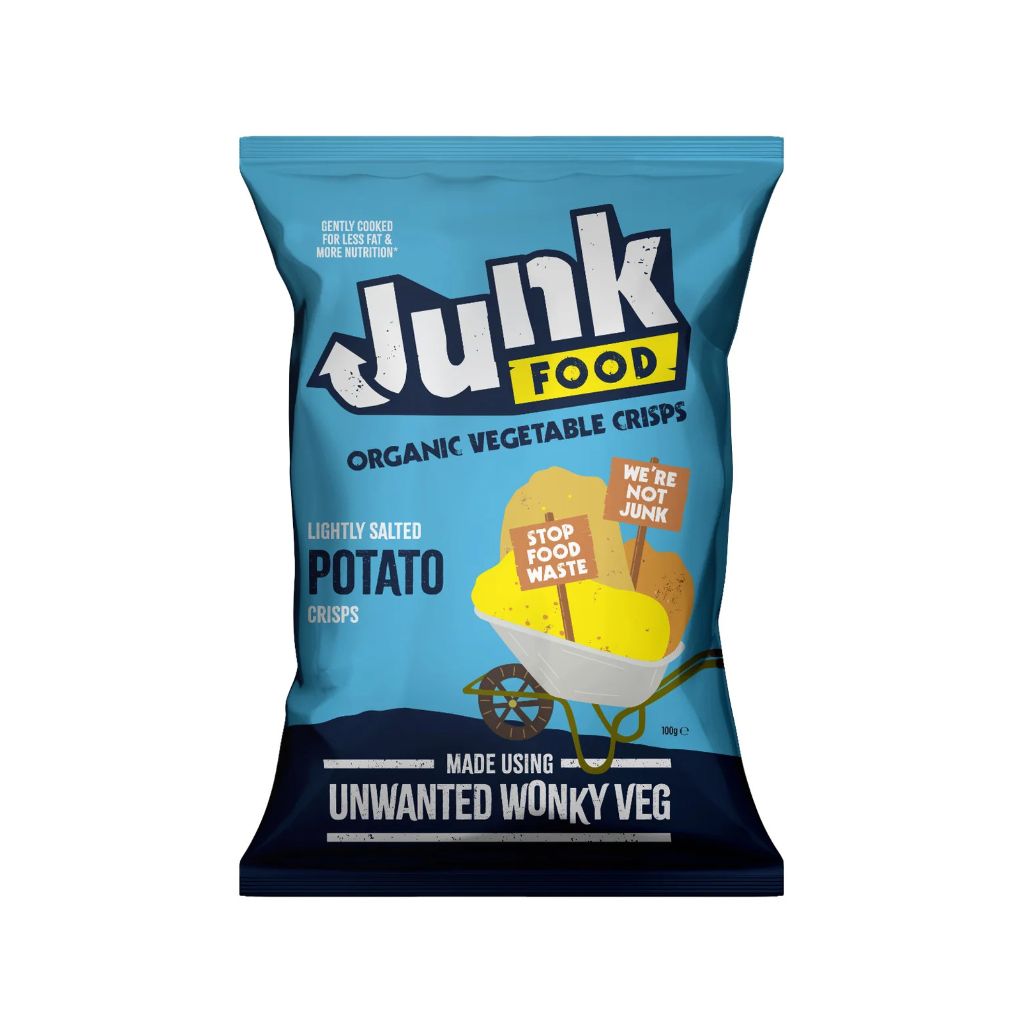 Junk Food Organic Potato Crisps - Lightly Salted (18x30g)
