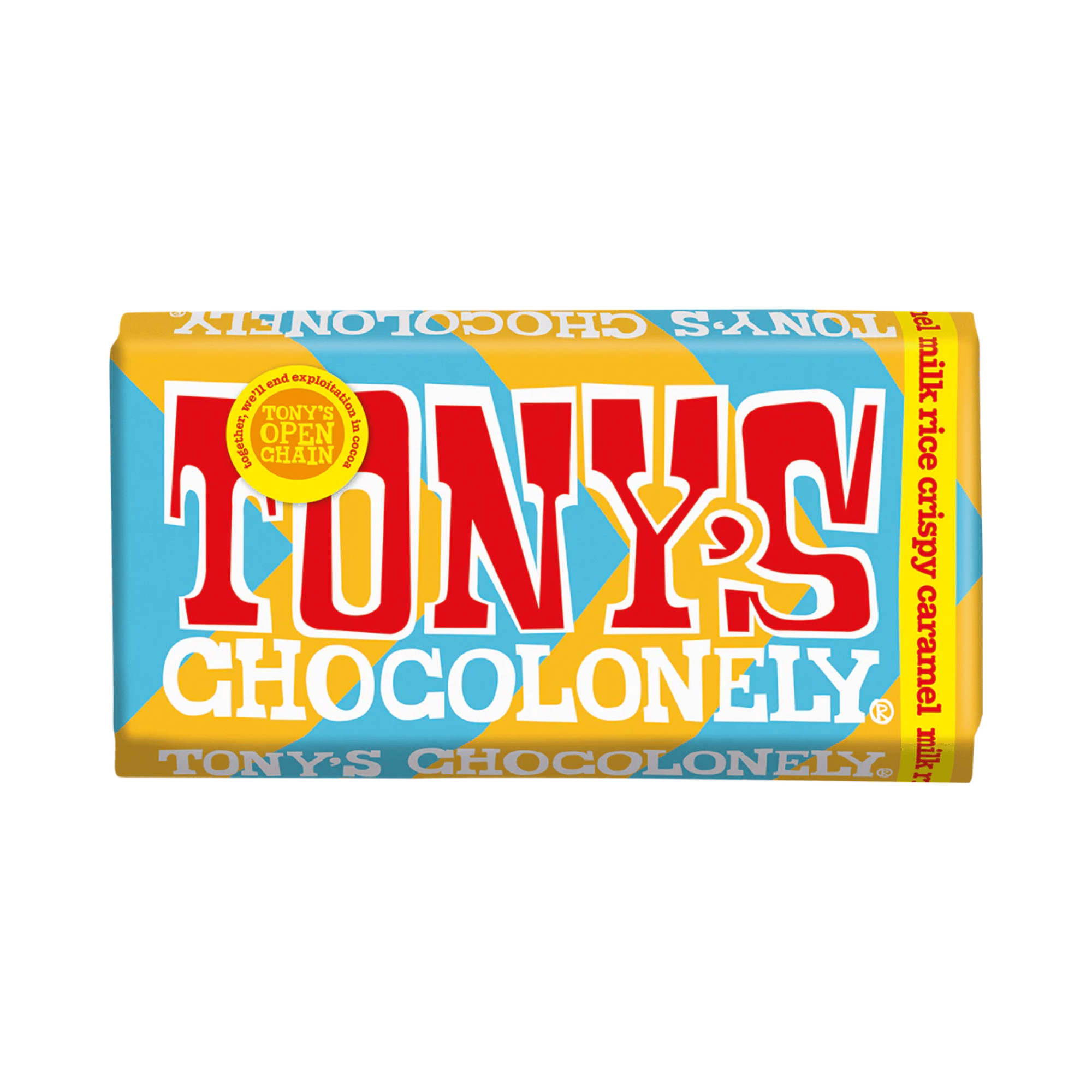 Tony's Chocolonely Sharing Bar - Milk Chocolate Rice Crispy Caramel (15x180g)