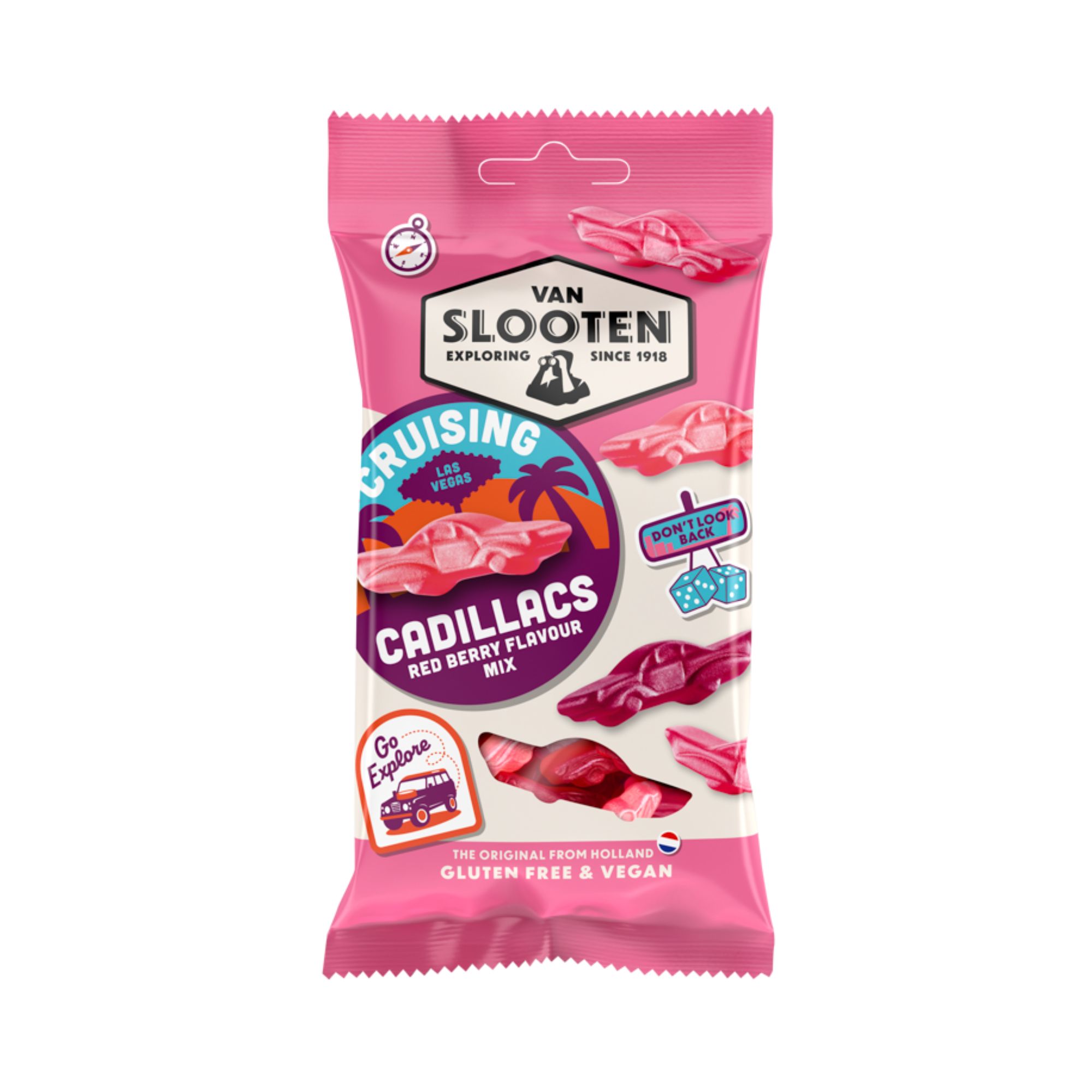 Van Slooten Cruising Cadillacs - Red Berry (12x60g)