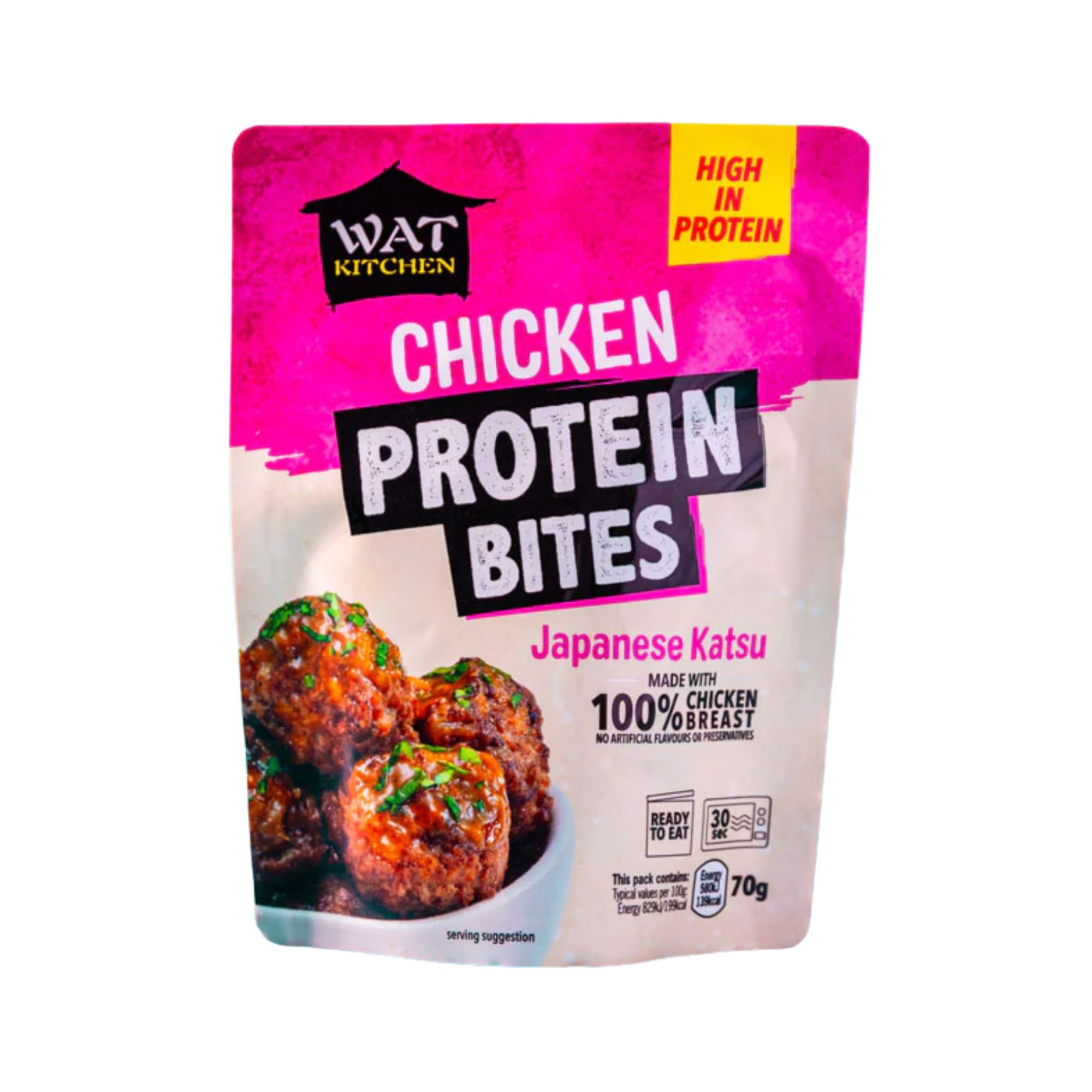 WAT KITCHEN Chicken Protein Bites - Japanese Katsu (12x70g)
